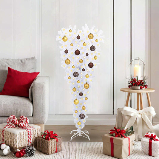 Artificial Christmas Tree White 47.24 in PVC and Steel