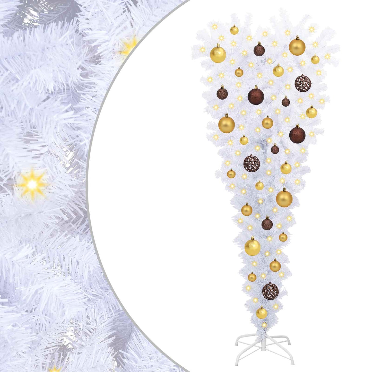 Artificial Christmas Tree White 47.24 in PVC and Steel