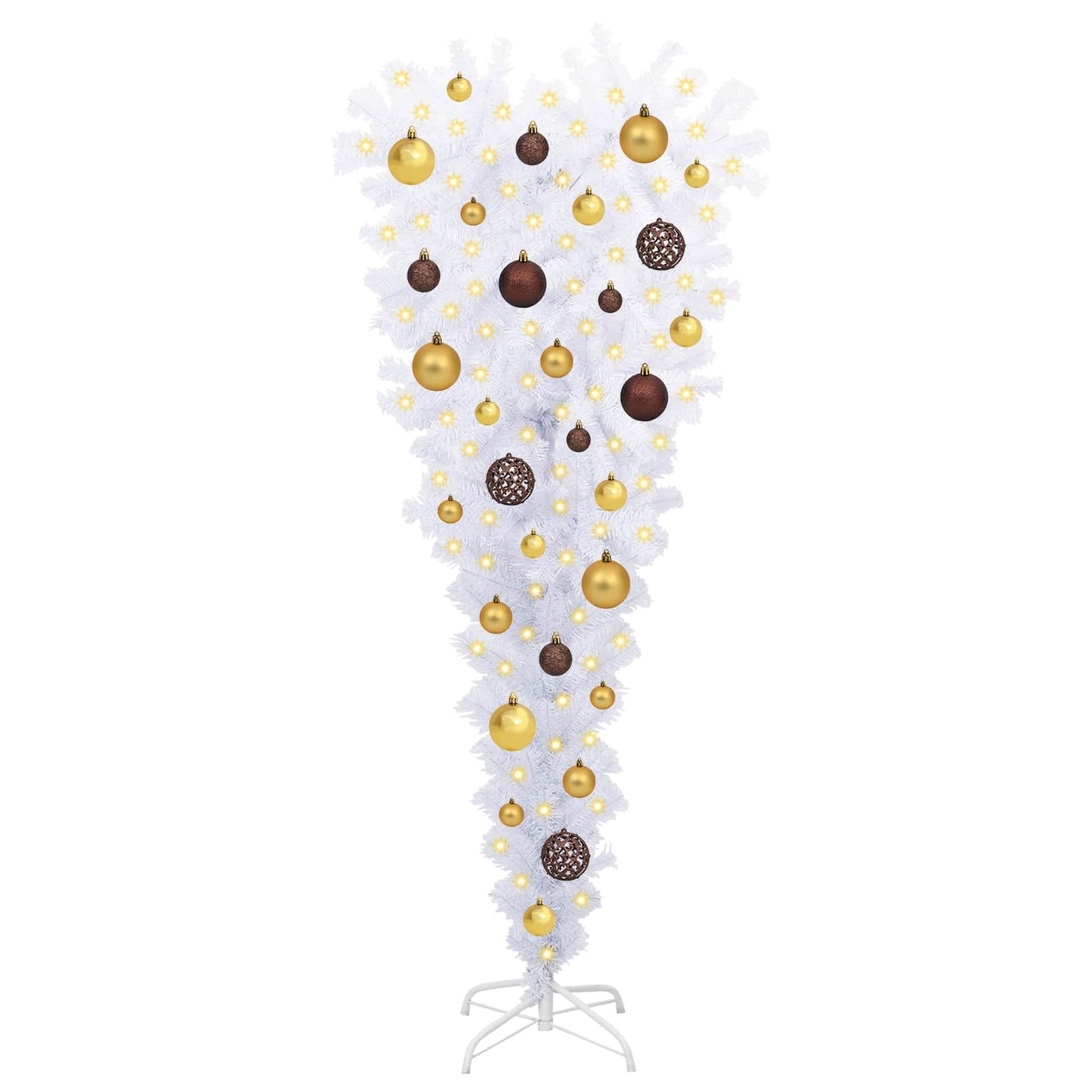 Artificial Christmas Tree White 47.24 in PVC and Steel