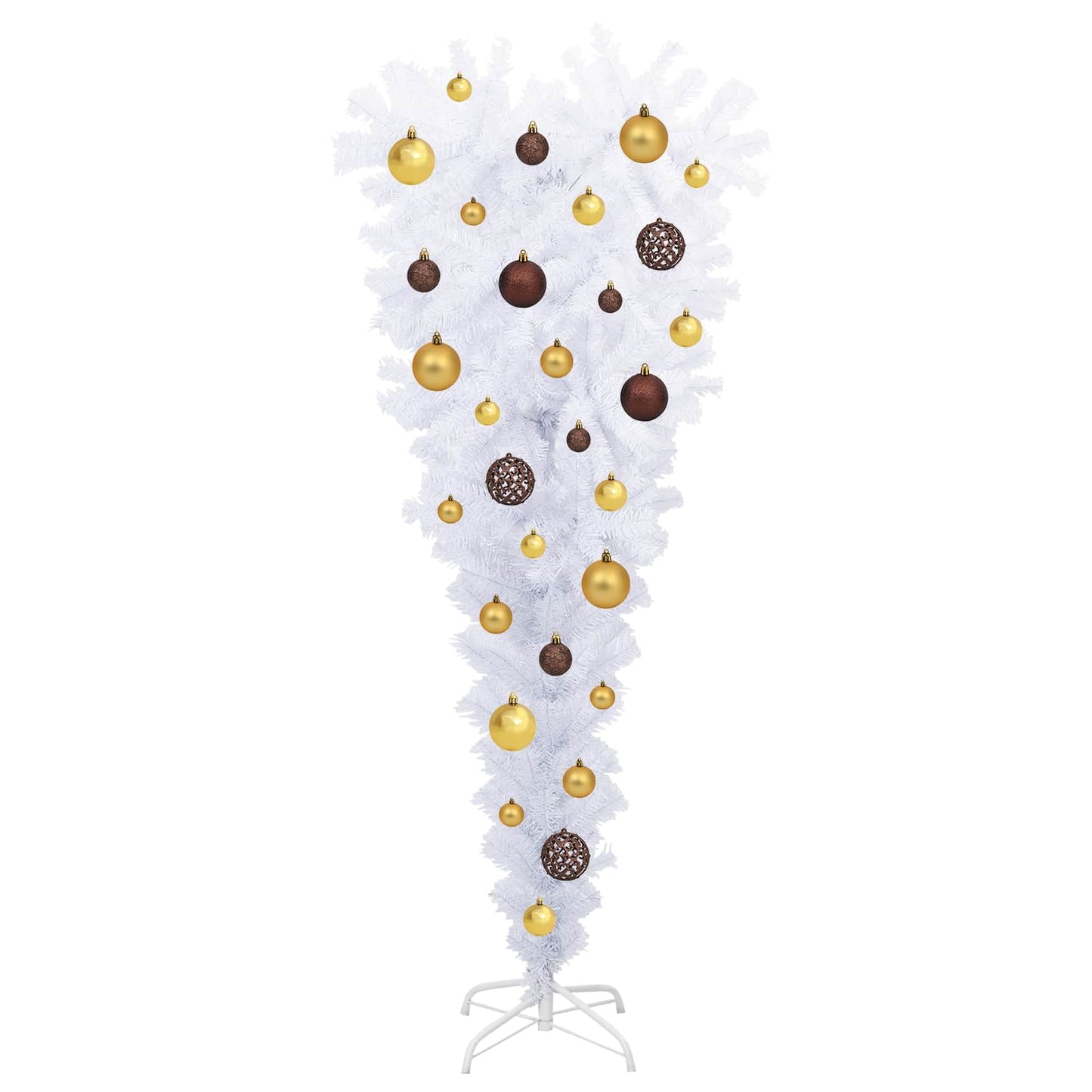 Artificial Christmas Tree White 47.24 in PVC and Steel