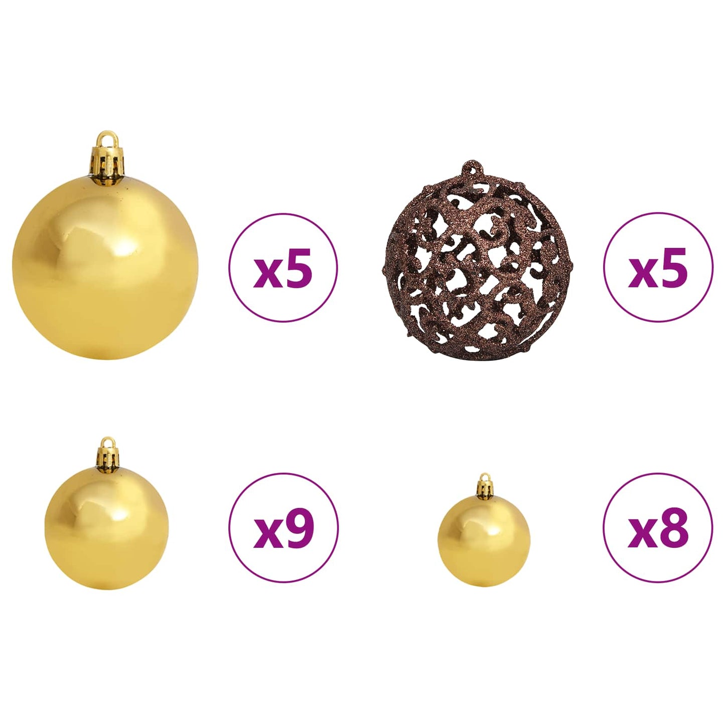 Artificial Christmas Tree White 47.24 in PVC and Steel
