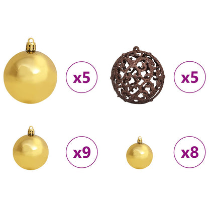 Artificial Christmas Tree White 47.24 in PVC and Steel