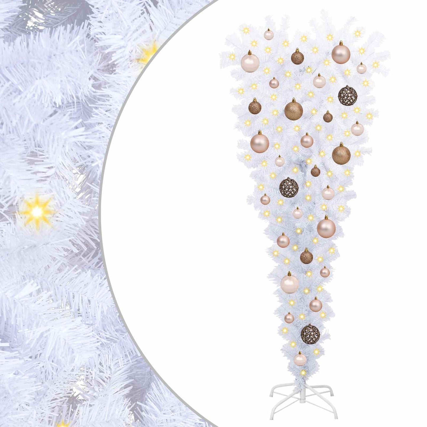 Artificial Christmas Tree White 47.24 in PVC and Steel