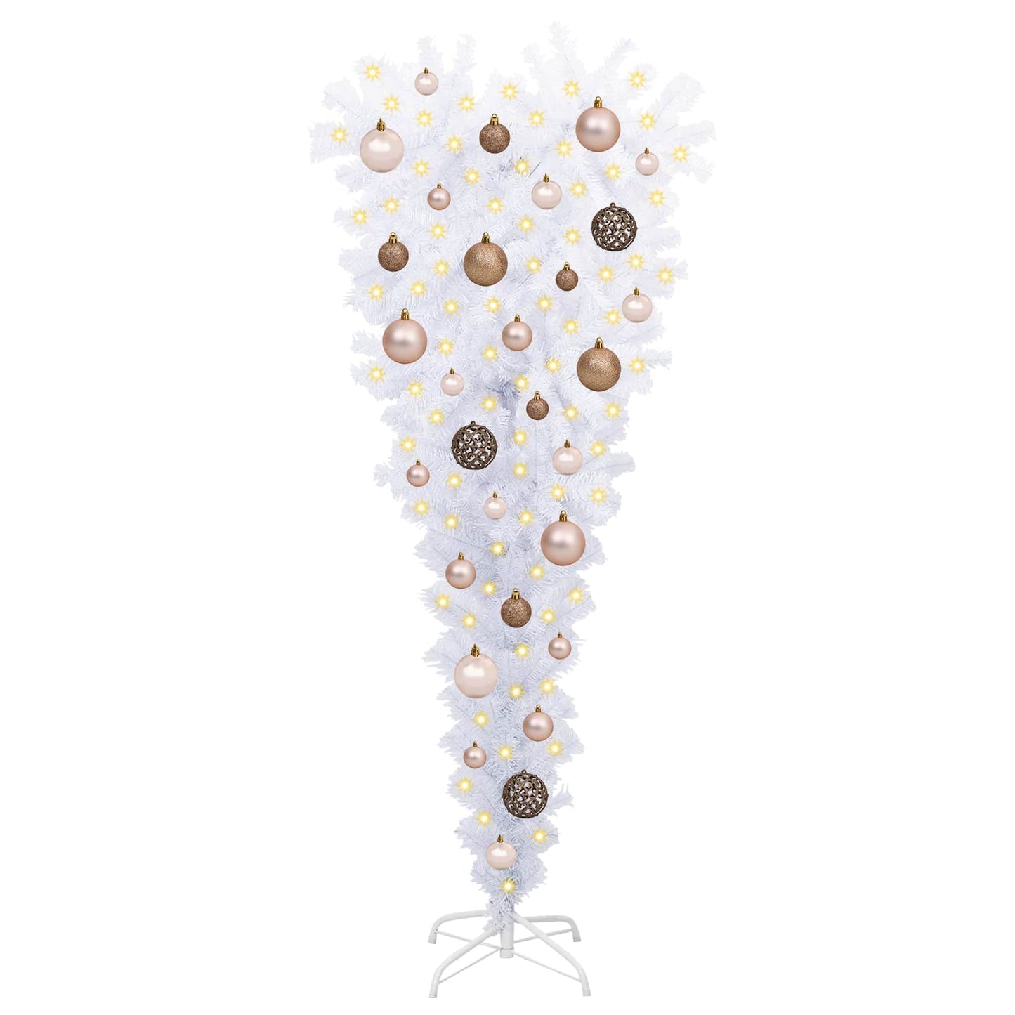 Artificial Christmas Tree White 47.24 in PVC and Steel