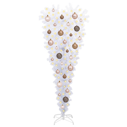 Artificial Christmas Tree White 47.24 in PVC and Steel