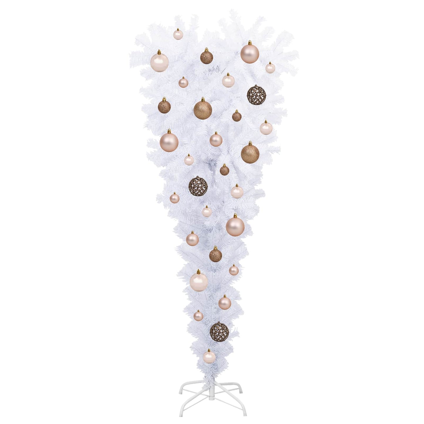Artificial Christmas Tree White 47.24 in PVC and Steel