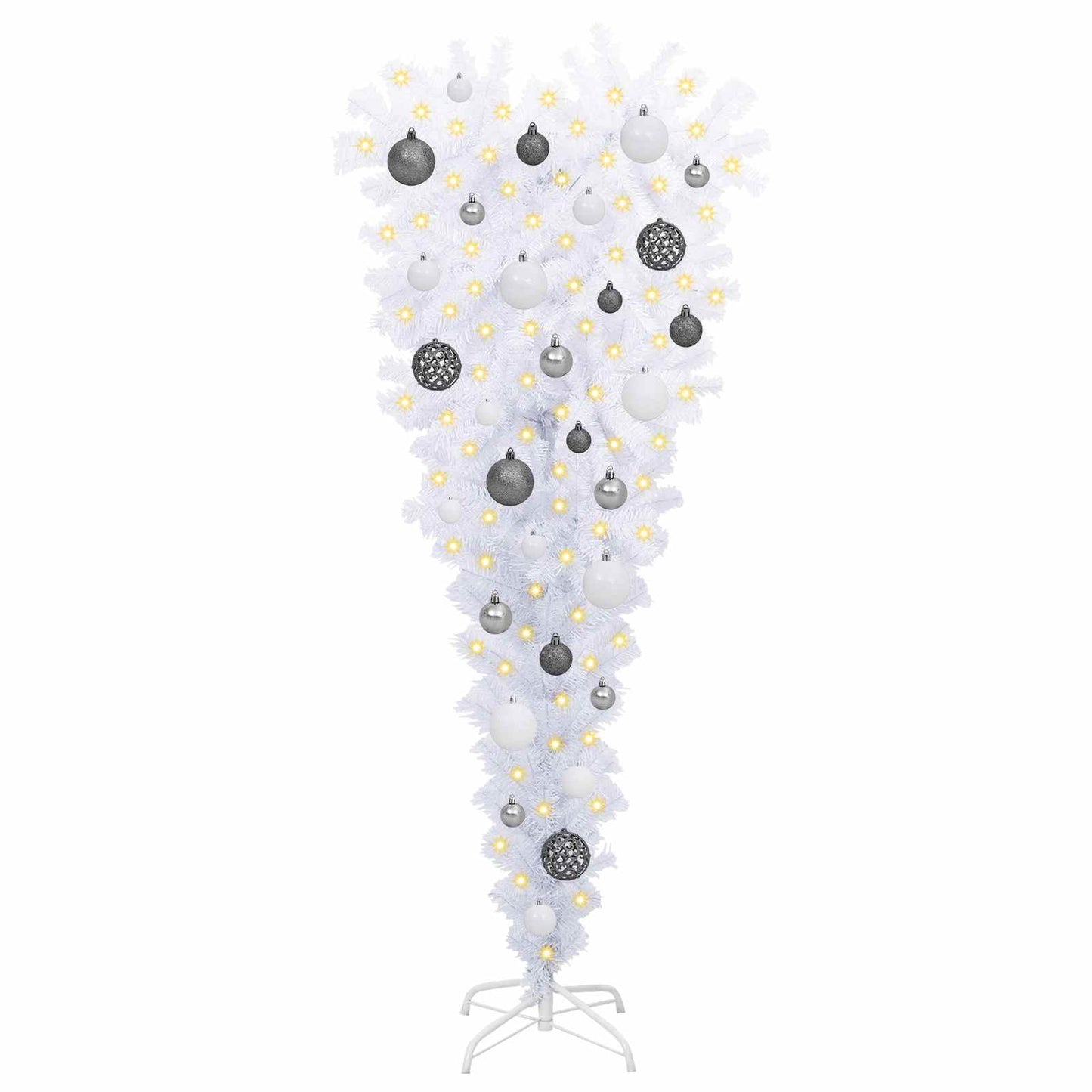 Artificial Christmas Tree White 47.24 in PVC and Steel