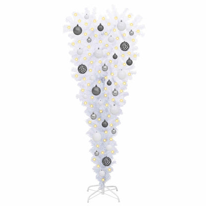 Artificial Christmas Tree White 47.24 in PVC and Steel