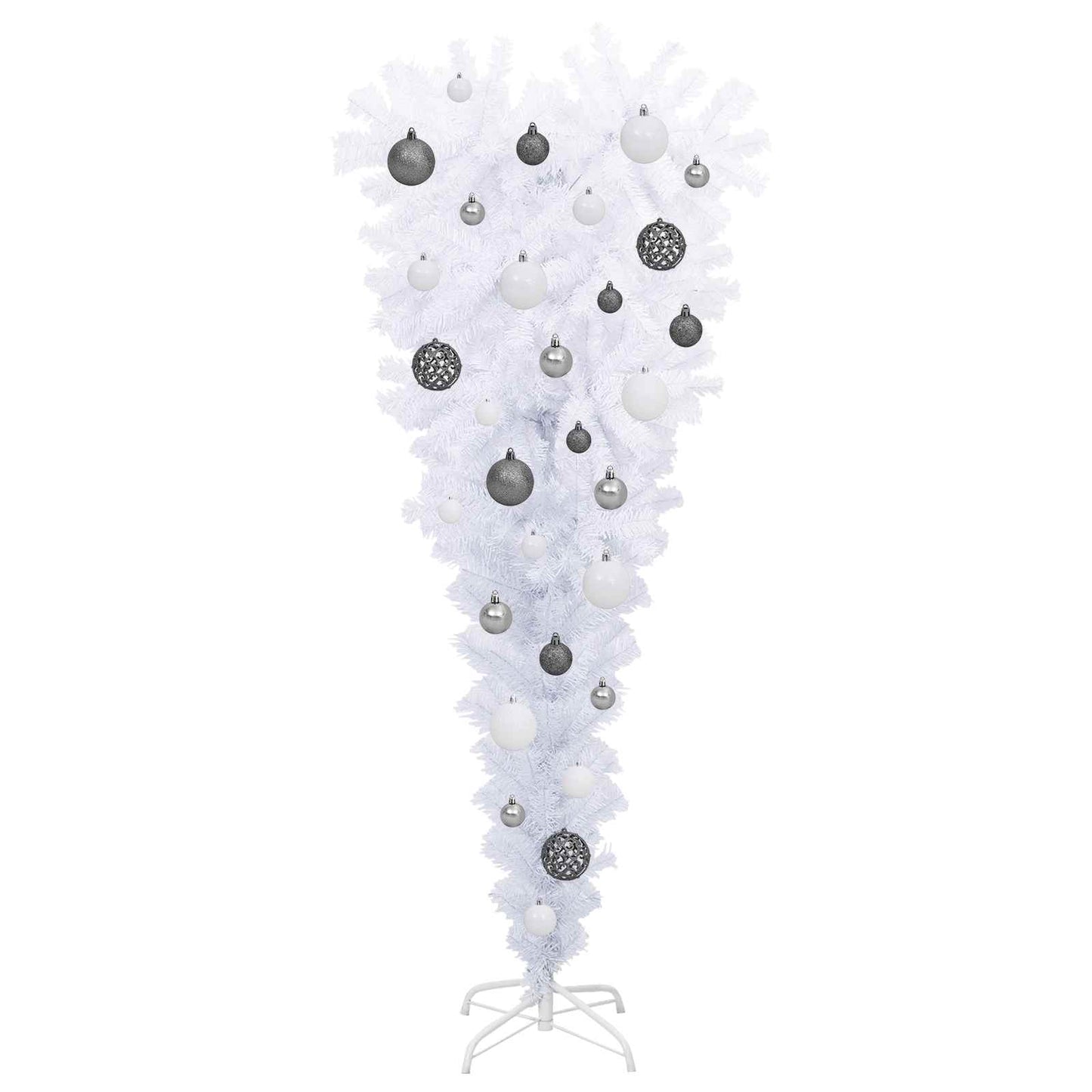 Artificial Christmas Tree White 47.24 in PVC and Steel