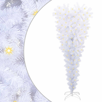 Artificial Christmas Tree White 59.06 in PVC and Steel