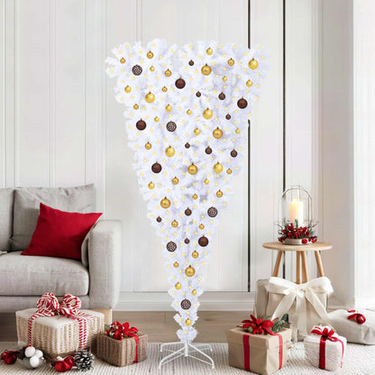 Artificial Christmas Tree White 70.87 in PVC and Steel