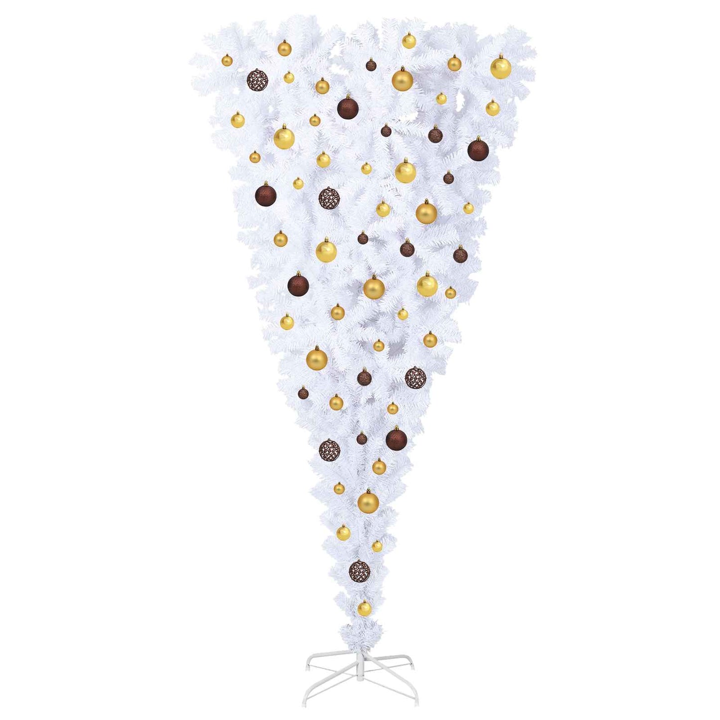 Artificial Christmas Tree White 70.87 in PVC and Steel