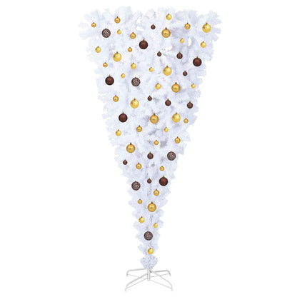 Artificial Christmas Tree White 70.87 in PVC and Steel