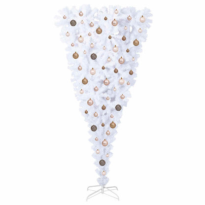 Artificial Christmas Tree White 70.87 in PVC and Steel