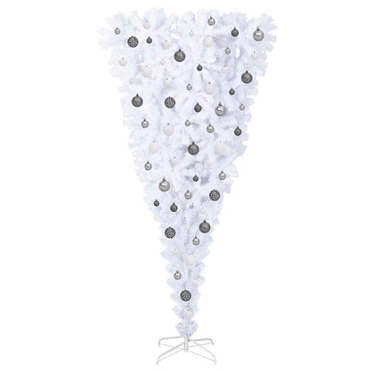 Artificial Christmas Tree White 70.87 in PVC and Steel