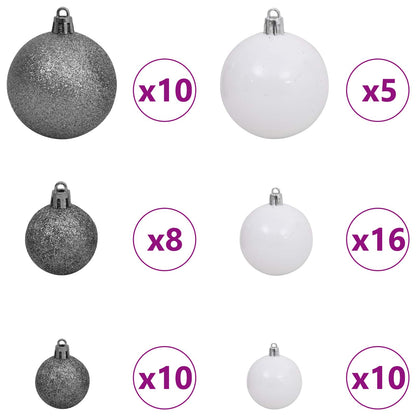 Artificial Christmas Tree White 70.87 in PVC and Steel